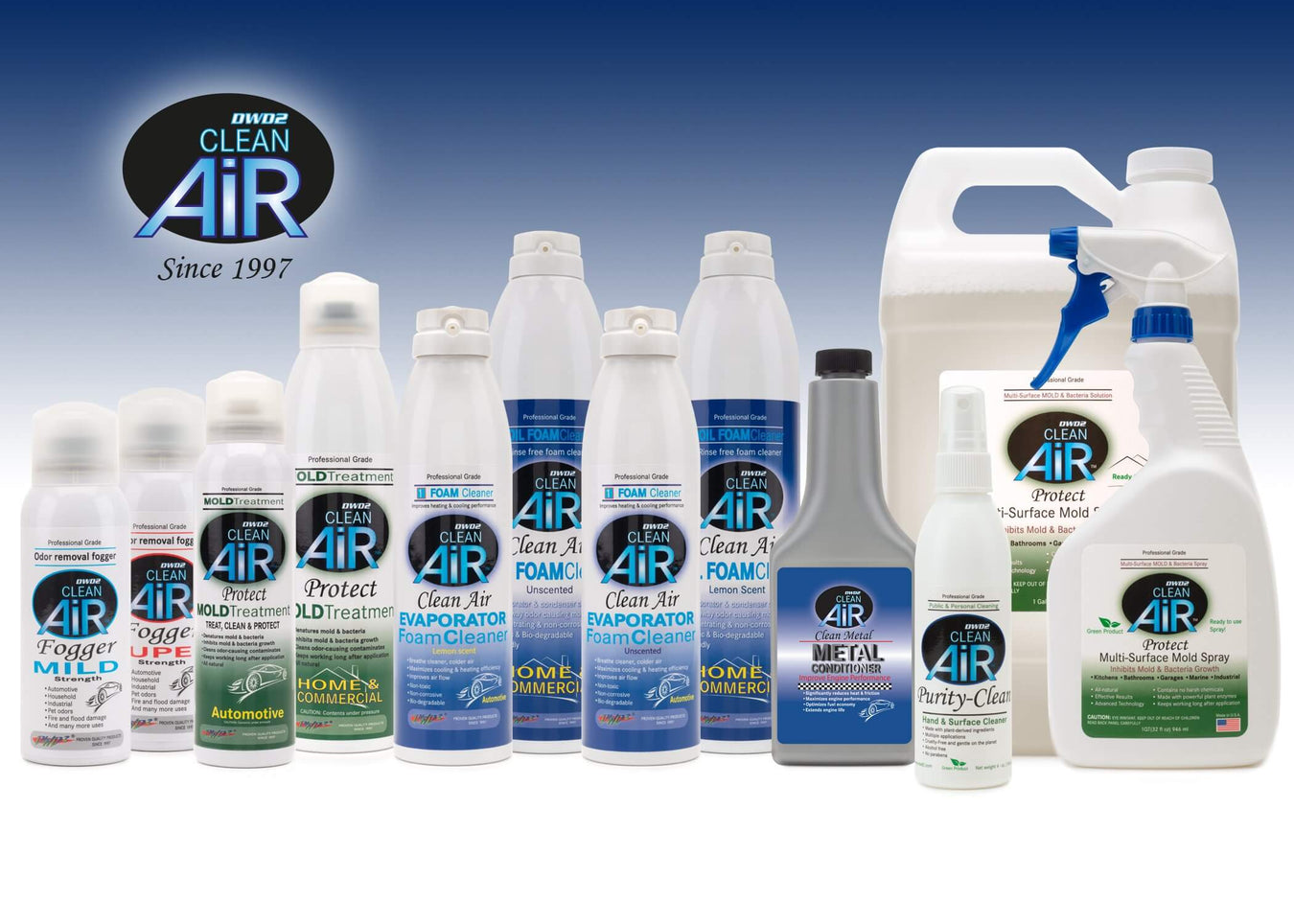DWD2 Clean Air Foaming Coil Cleaner Home & Commercial Self-Rinsing Unscented 4814HN